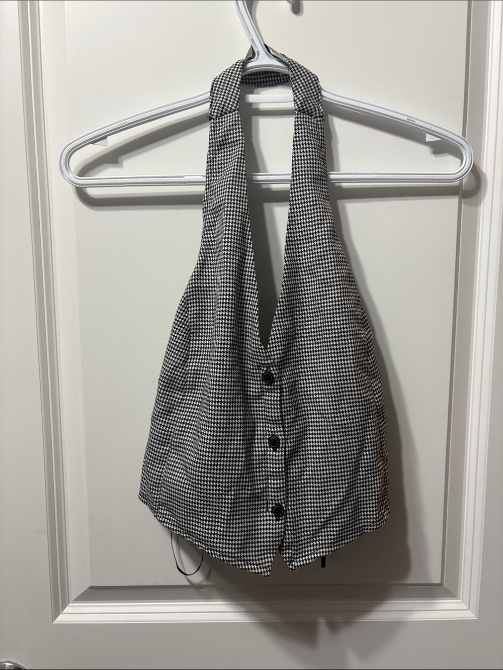 Black & White Halter Top